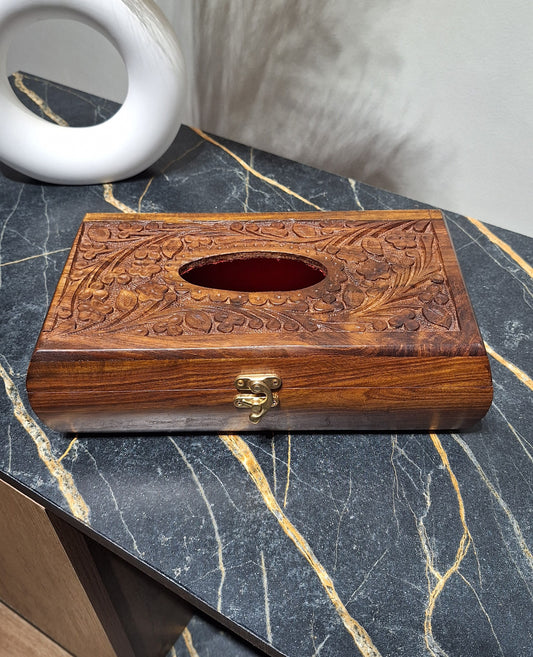 Wooden Tissue Box
